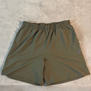 Asics Olive Athletic Men's Shorts